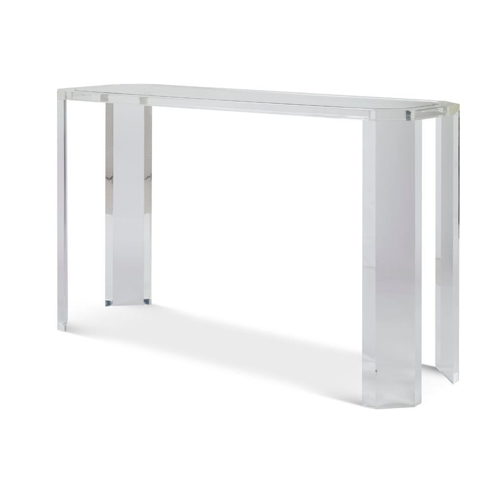 Phoenix Console Table - Glass Top