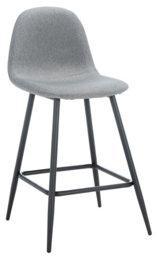 Safavieh Travis Counter Stool - Dark Grey / Black