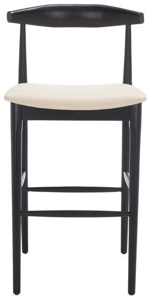 Safavieh Lionel Retro Bar Stool - Black / Cream