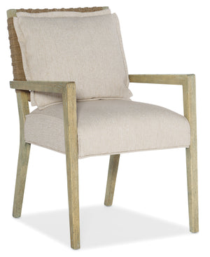 Surfrider Woven Back Arm Chair | Hooker Furniture - 6015-75301-80