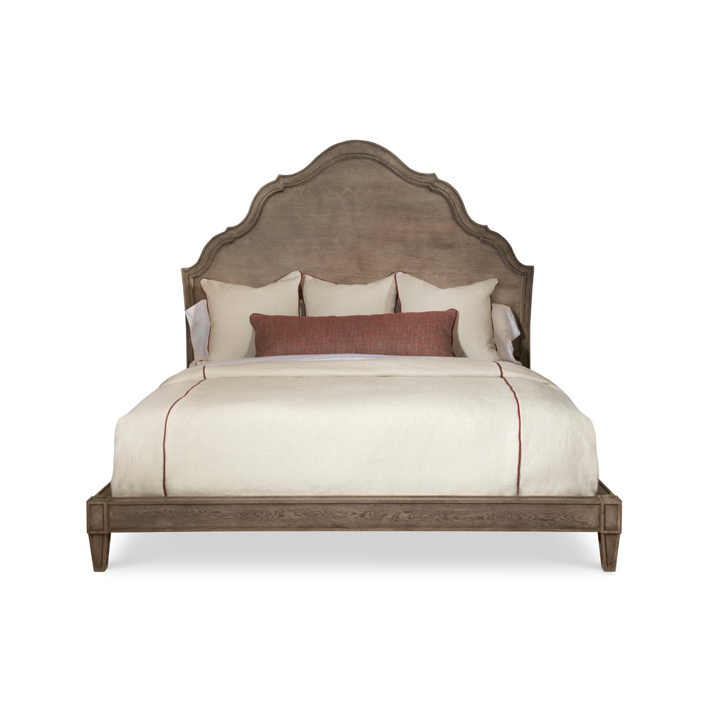 Carved Bed - King (Grey;Timber Grey)