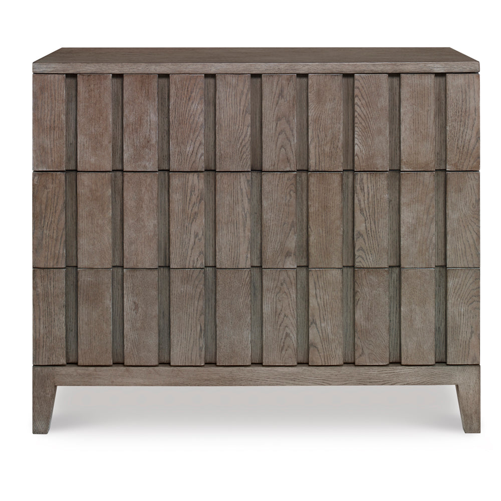 Louvered Drawer Chest (Grey;Timber Grey)