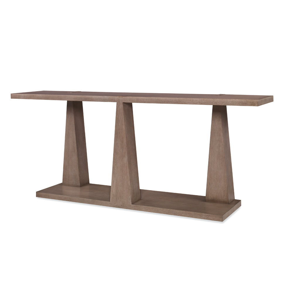 Column Console Table (Grey;Timber Grey)