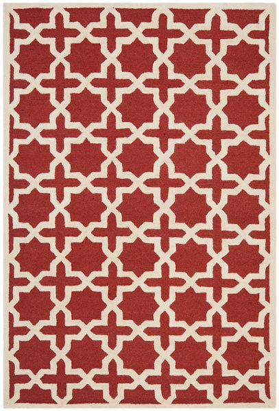Safavieh Cambridge Rug Collection CAM125L - Rust / Ivory