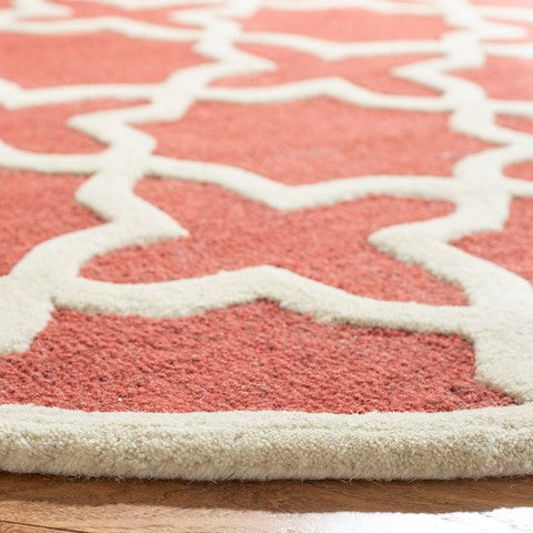 Safavieh Cambridge Rug Collection CAM125L - Rust / Ivory