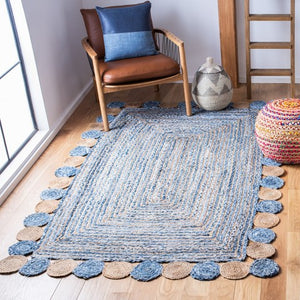 Safavieh Cape Cod Rug Collection CAP201C - Blue / Beige