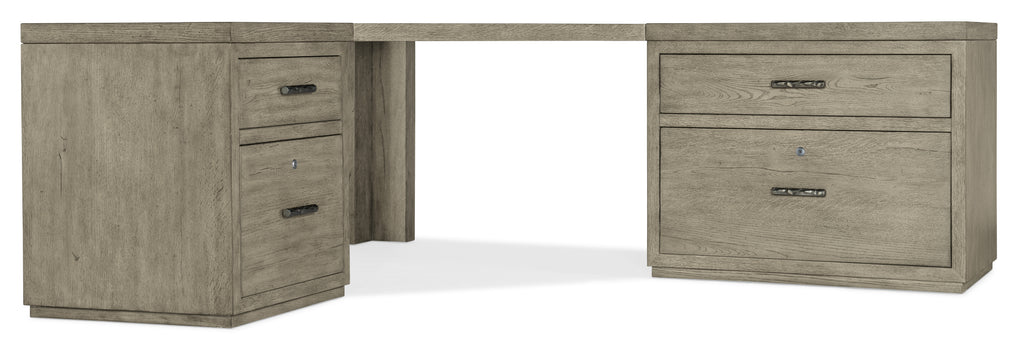 Linville Falls Corner Desk with File and Lateral File | Hooker Furniture - 6150-10935-85