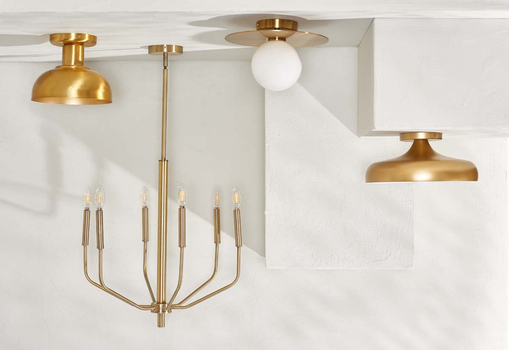 Safavieh Finlay Flush Mount - Painted Gold