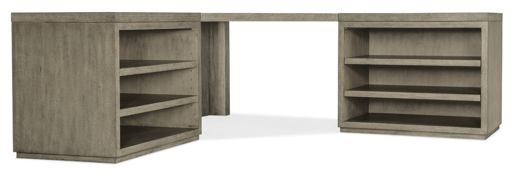 Linville Falls Corner Desk with Two Open Desk Cabinets | Hooker Furniture - 6150-10937-85