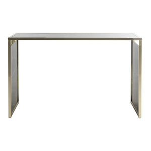 Safavieh Kylie Console Table - Black Marble Veneer/Brass Tube