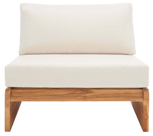 Safavieh Julianne Brazilian Teak Patio Chair - Natural / Beige