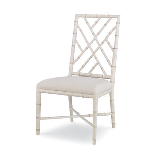 Brighton Side Chair-Antique White/Flax | Century Furniture - CT2008S-AW-FL