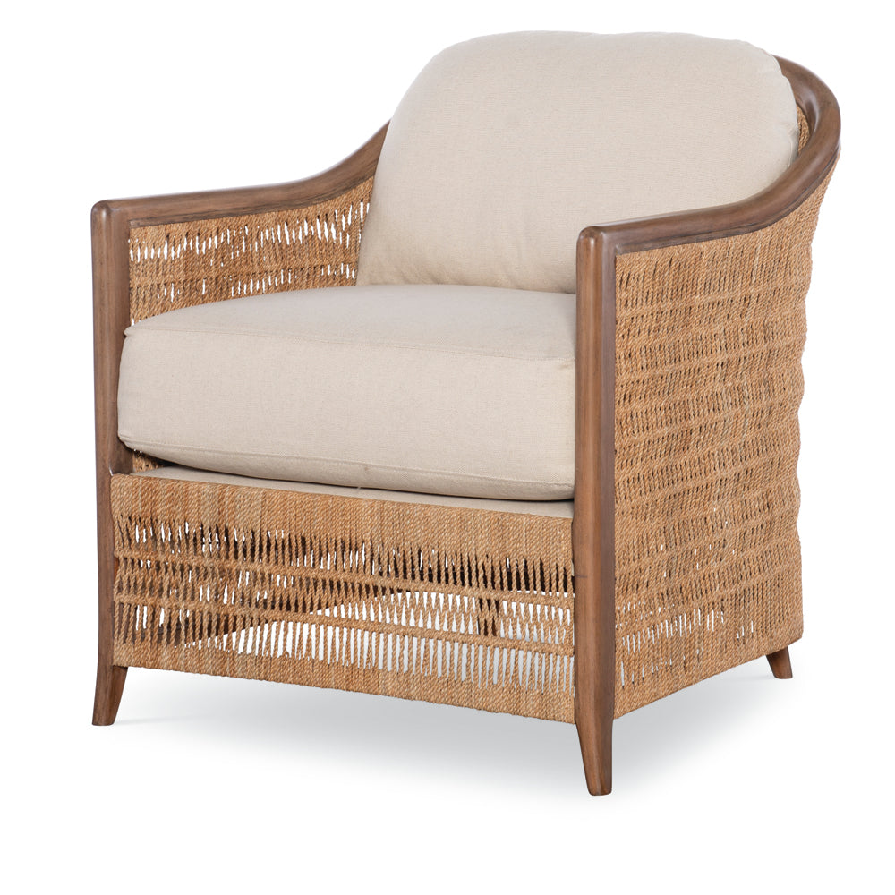 Avalon Lounge Chair - Brown;Natural/Flax