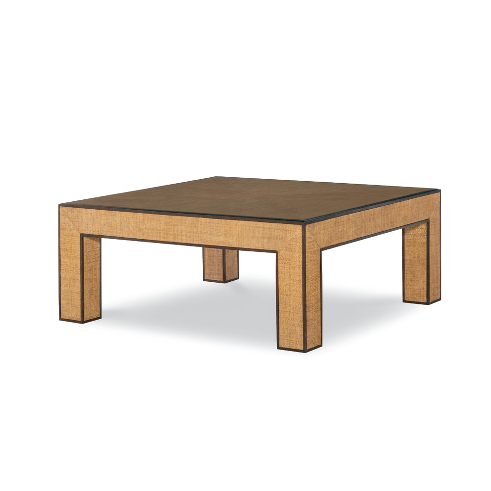Newport Square Coffee Table-Sand/Lt Br