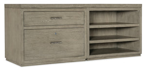 Linville Falls 72" Credenza with Lateral File and Open Desk Cabinet | Hooker Furniture - 6150-10909-85