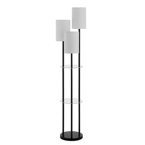 Safavieh Soren Glass And Iron Floor Lamp  - Black