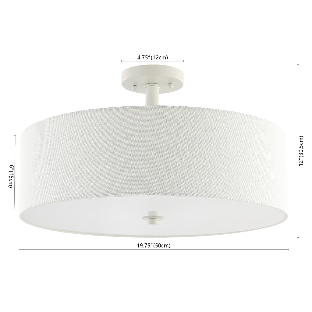 Safavieh Jolana Flush Mount, White