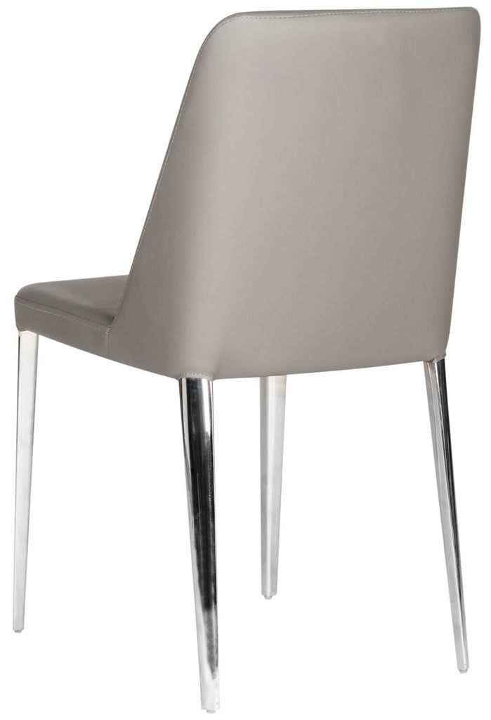 Safavieh Baltic 18'' H Leather Side Chair - Grey (Set of 2)