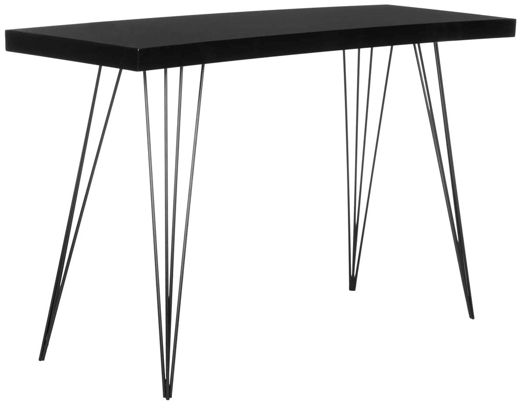 Safavieh Wolcott Retro Mid Century Lacquer Console - Black/Black