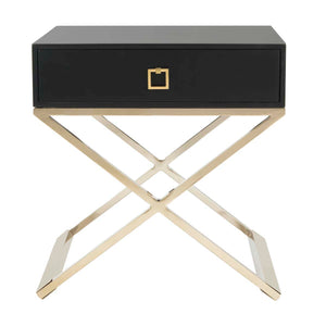 Safavieh Zarina Modern Cross Leg End Table - Black