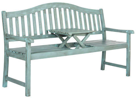 Safavieh Mischa Bench - Beach House Blue