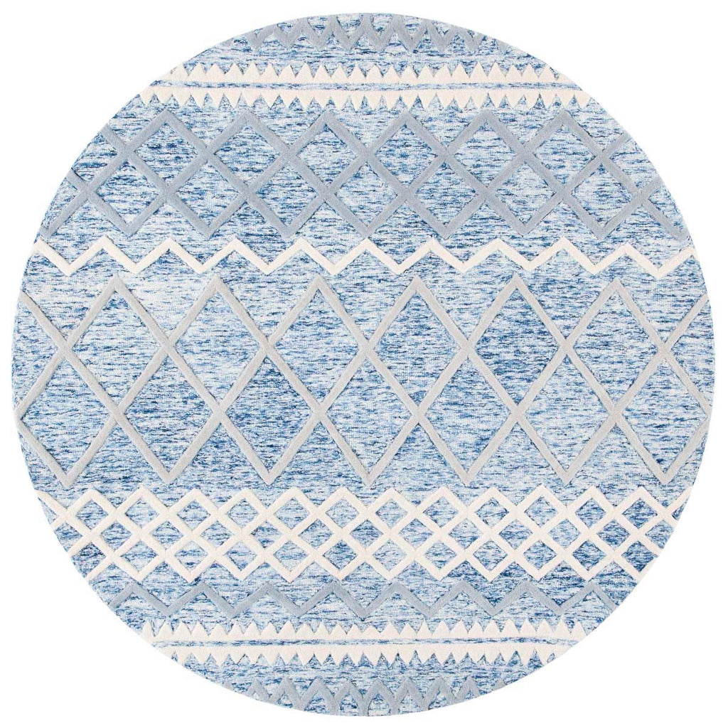 Safavieh Glamour Rug Collection GLM634M - Blue / Ivory