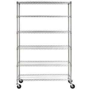 Safavieh Juliet 6 Tier Heavy Duty Chrome Wire Shelve (47 In W X 18 In D X 75 In H) - Chrome