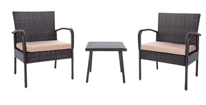 Safavieh Moore 3 Pc Lounge Set - Natural/Beige