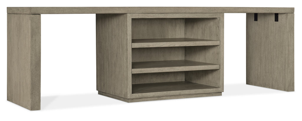 Linville Falls 96" Desk with Centered Open Desk Cabinet | Hooker Furniture - 6150-10925-85