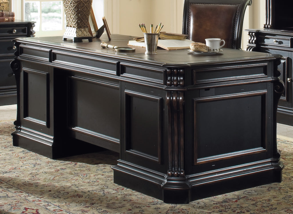 Telluride 76'' Executive Desk w/Wood Panels | Hooker Furniture - 370-10-563
