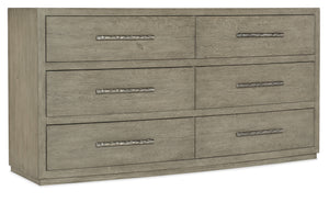 Linville Falls Chimney Gap Six Drawer Dresser | Hooker Furniture - 6150-90002-85