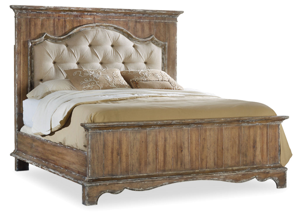 Chatelet King Upholstered Mantle Panel Bed | Hooker Furniture - 5300-90866