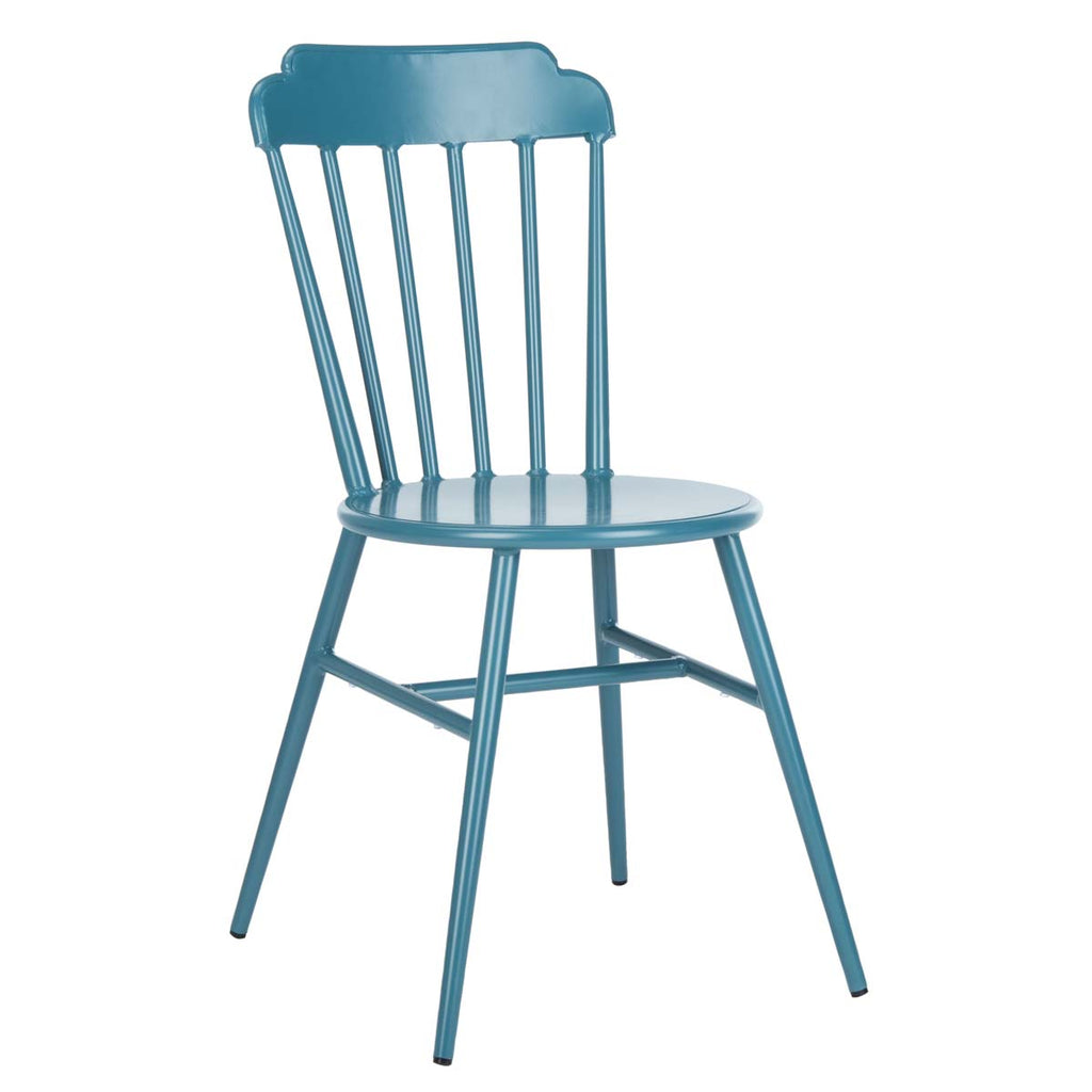 Safavieh Broderick Stackable Side Chair Matte Navy Blue (Set of 2)