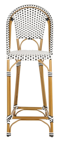 Safavieh Zaid Bar Stool - Black/White