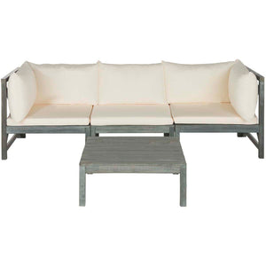 Safavieh Lynwood Modular Outdoor Sectional - Ash Grey/Beige