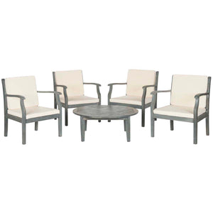 Safavieh Colfax 5 Pc Coffee Set - Ash Grey/Beige