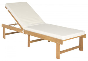 Safavieh Inglewood Chaise Lounge Chair - Natural/Beige