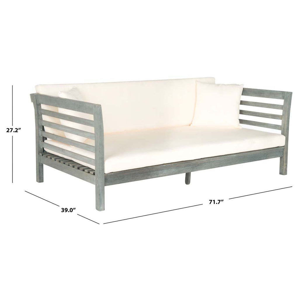 Safavieh Malibu Day Bed - Ash Grey/ Beige