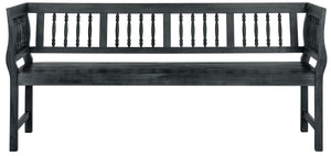 Safavieh Brentwood Bench - Dark Slate Grey/Beige