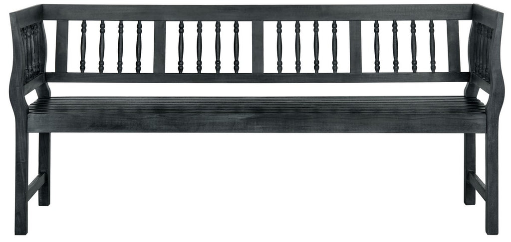 Safavieh Brentwood Bench - Dark Slate Grey/Beige