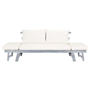 Safavieh Tandra Modern Contemporary Daybed - Ash Grey/White/Navy