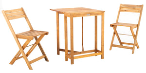 Safavieh Gallo Balcony Bistro Set - Natural