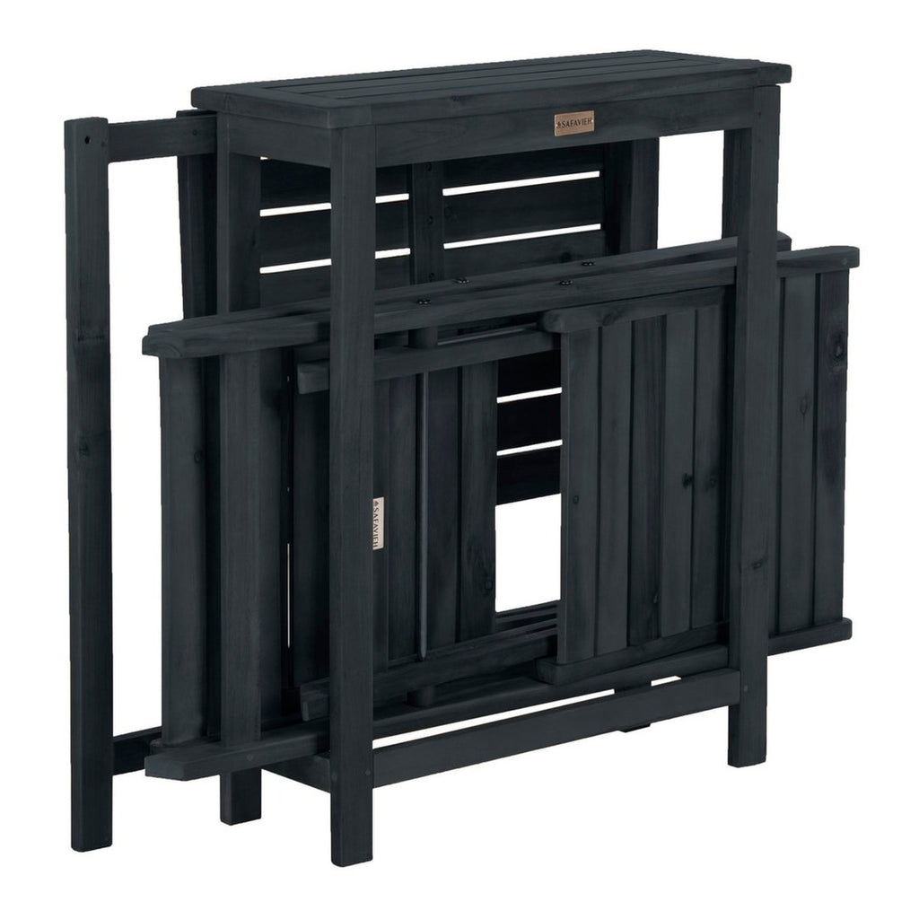 Safavieh Gallo Balcony Bistro Set - Dark Slate Grey