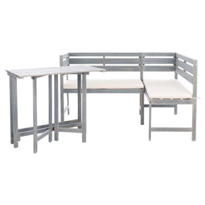 Safavieh Wilton Balcony Corner Lounge Set - Grey/White