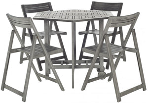 Safavieh Kerman Table And 4 Chairs - Grey Wash