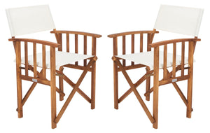 Safavieh  Laguna Director Chair - Natural/Beige (Set of 2)
