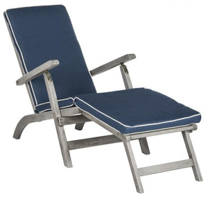 Safavieh Palmdale Lounge Chair - Grey / Navy