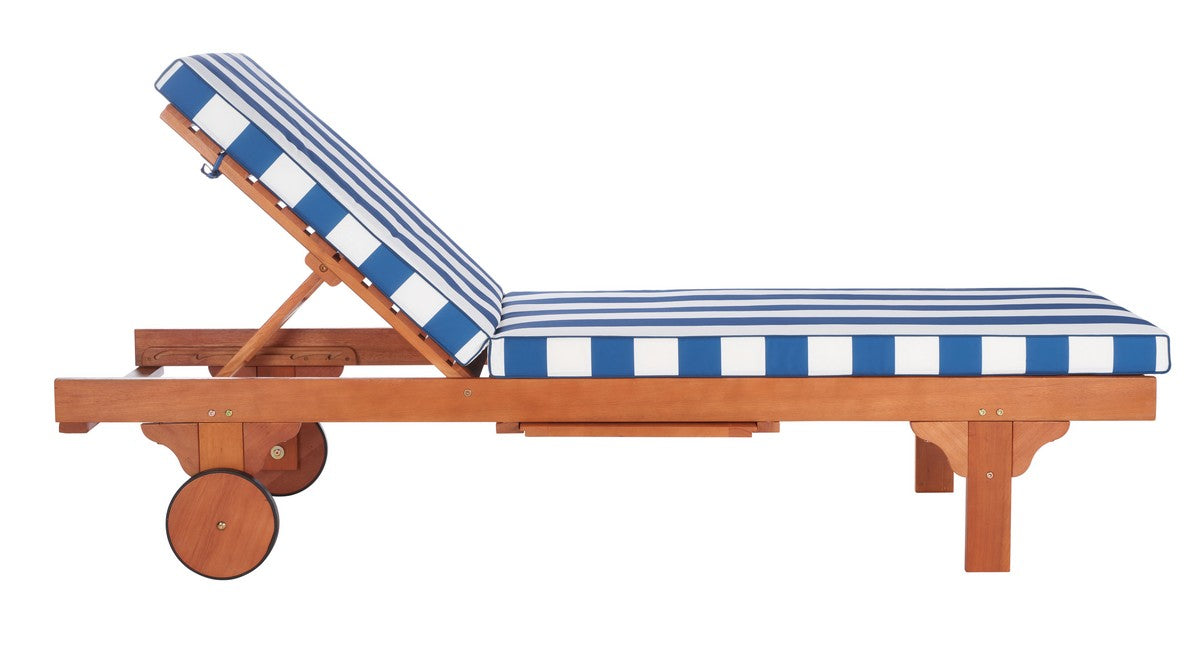 Wood Safavieh Newport Chaise Lounge Chair With Side Table Safavieh