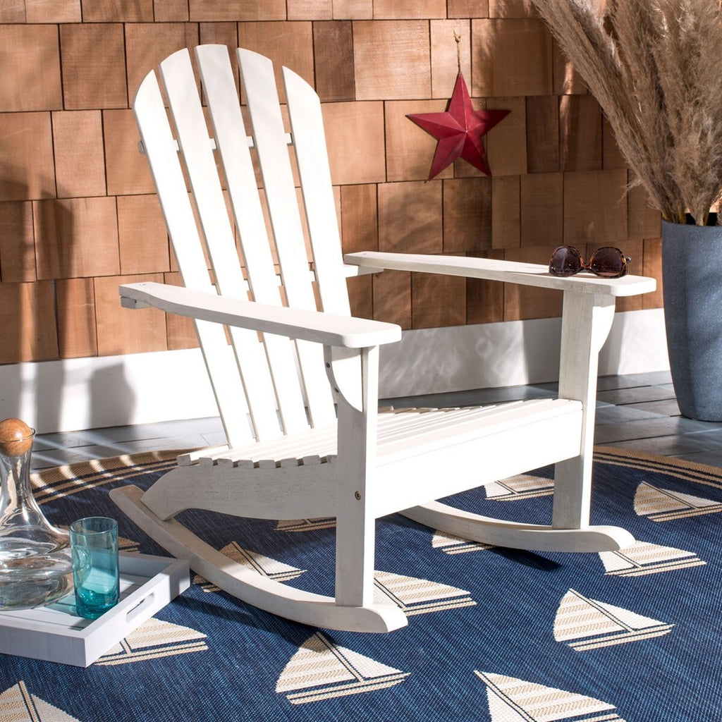 Safavieh Brizio Adirondack Rocking Chair - White
