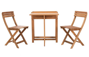 Safavieh Walten Flower Shelf 3 Pc Bistro Set-Natural